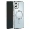 Samsung Galaxy A07 4g Joke Simli Magneticsafe Kılıf - Gümüş