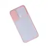 Samsung Galaxy A11 Kılıf Palm Buzlu Kamera Sürgülü Silikon - Pembe