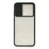 Samsung Galaxy A11 Kılıf Palm Buzlu Kamera Sürgülü Silikon - Siyah