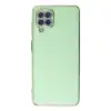 Samsung Galaxy A12 Kılıf Volet Silikon - Açık Yeşil