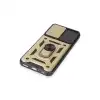 Samsung Galaxy A14 4g Kılıf Pars Lens Yüzüklü Silikon - Gold