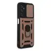 Samsung Galaxy A14 4g Kılıf Pars Lens Yüzüklü Silikon - Rose Gold