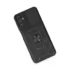 Samsung Galaxy A14 4g Kılıf Pars Lens Yüzüklü Silikon - Siyah