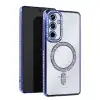 Samsung Galaxy A15 4g Joke Simli Magneticsafe Kılıf - Mavi