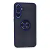 Samsung Galaxy A15 4g Kılıf Montreal Yüzüklü Silikon Kapak - Lacivert