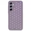 Samsung Galaxy A15 4g Kılıf Petek Silikon Kapak - Lila