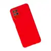 Samsung Galaxy A22 Kılıf Lansman Glass Kapak - Kırmızı