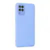Samsung Galaxy A22 Kılıf Lansman Glass Kapak - Mavi