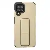Samsung Galaxy A22 Kılıf Mega Standlı Silikon - Gold
