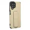 Samsung Galaxy A22 Kılıf Mega Standlı Silikon - Gold