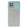 Samsung Galaxy A22 Kılıf Palm Buzlu Kamera Sürgülü Silikon - Turkuaz