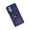 Samsung Galaxy A23 4g Kılıf Pars Lens Yüzüklü Silikon - Lacivert
