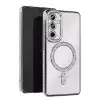 Samsung Galaxy A25 5g Joke Simli Magneticsafe Kılıf - Gümüş