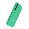 Samsung Galaxy A25 5g Regal Magsafe Standlı Kapak - Yeşil