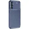 Samsung Galaxy A26 Kılıf Auto Focus Karbon Kapak - Lacivert