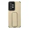 Samsung Galaxy A33 5g Kılıf Mega Standlı Silikon - Gold
