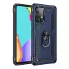 Samsung Galaxy A33 5g Kılıf Sofya Yüzüklü Silikon Kapak - Lacivert