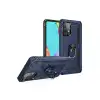 Samsung Galaxy A33 5g Kılıf Sofya Yüzüklü Silikon Kapak - Lacivert