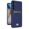 Samsung Galaxy A35 5g Kılıf Kelvin Kartvizitli Silikon - Lacivert