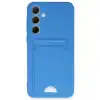 Samsung Galaxy A35 5g Kılıf Kelvin Kartvizitli Silikon - Mavi