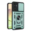 Samsung Galaxy A35 5g Kılıf Pars Lens Yüzüklü Silikon - Yeşil