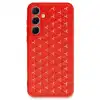 Samsung Galaxy A35 5g Kılıf Petek Silikon Kapak - Kırmızı