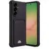 Samsung Galaxy A36 Kılıf Kelvin Kartvizitli Silikon - Siyah