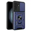 Samsung Galaxy A37 5g Pars Lens Yüzüklü Silikon - Lacivert