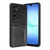 Samsung Galaxy A37 5g Sara Kartvizitli Deri Kılıf - Siyah