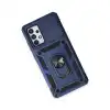 Samsung Galaxy A52 Kılıf Pars Lens Yüzüklü Silikon - Lacivert