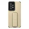 Samsung Galaxy A53 5g Kılıf Mega Standlı Silikon - Gold
