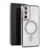 Samsung Galaxy A56 Joke Simli Magneticsafe Kılıf - Gümüş