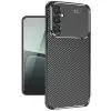 Samsung Galaxy A56 Kılıf Auto Focus Karbon Kapak - Siyah