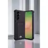 Samsung Galaxy A56 Kılıf Kelvin Kartvizitli Silikon - Derin Mor