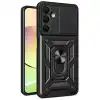 Samsung Galaxy A56 Kılıf Pars Lens Yüzüklü Silikon - Siyah