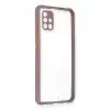 Samsung Galaxy A71 Kılıf Miami Şeffaf Silikon - Açık Mor