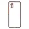Samsung Galaxy A71 Kılıf Miami Şeffaf Silikon - Açık Mor