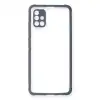 Samsung Galaxy A71 Kılıf Miami Şeffaf Silikon - Gri
