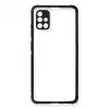 Samsung Galaxy A71 Kılıf Miami Şeffaf Silikon - Siyah