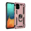 Samsung Galaxy A71 Kılıf Sofya Yüzüklü Silikon Kapak - Rose