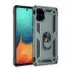 Samsung Galaxy A71 Kılıf Sofya Yüzüklü Silikon Kapak - Yeşil