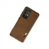 Samsung Galaxy A72 Kılıf Loop Deri Silikon - Kahverengi