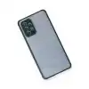 Samsung Galaxy A72 Kılıf Miami Şeffaf Silikon - Koyu Yeşil