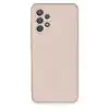Samsung Galaxy A72 Kılıf Nano İçi Kadife Silikon - Pudra