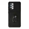 Samsung Galaxy A72 Kılıf Pars Lens Yüzüklü Silikon - Siyah