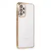 Samsung Galaxy A73 5g Kılıf Razer Lensli Silikon - Gold