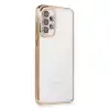 Samsung Galaxy A73 5g Kılıf Razer Lensli Silikon - Gold