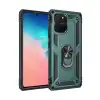 Samsung Galaxy A91 / S10 Lite Kılıf Sofya Yüzüklü Silikon Kapak - Yeşil