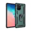 Samsung Galaxy A91 / S10 Lite Kılıf Sofya Yüzüklü Silikon Kapak - Yeşil