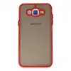 Samsung Galaxy J7 Kılıf Montreal Silikon Kapak - Kırmızı